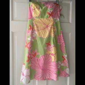 Lilly Pulitzer Vintage White Label Hibiscus Dress